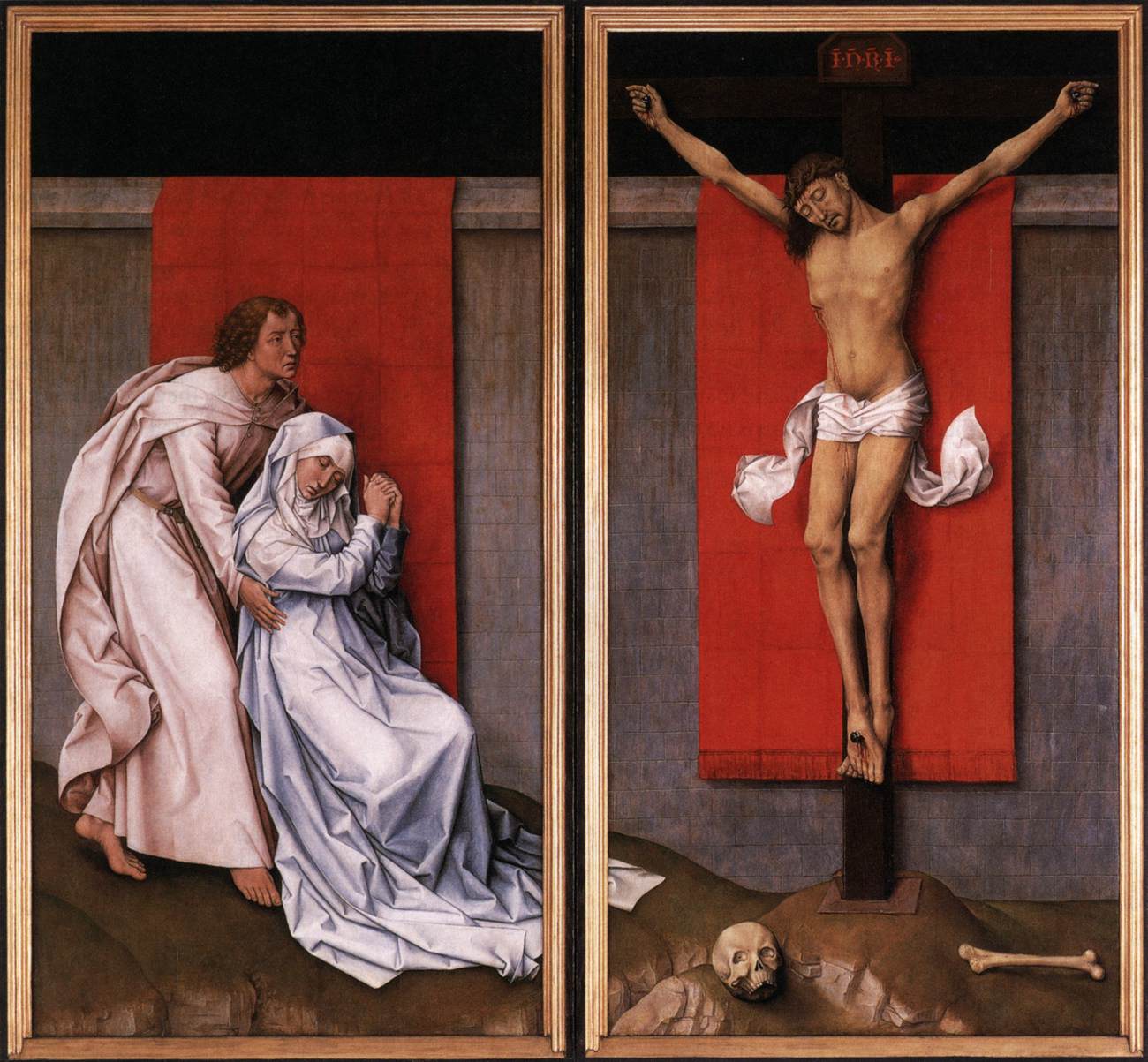 Diptych of The Crucifixion