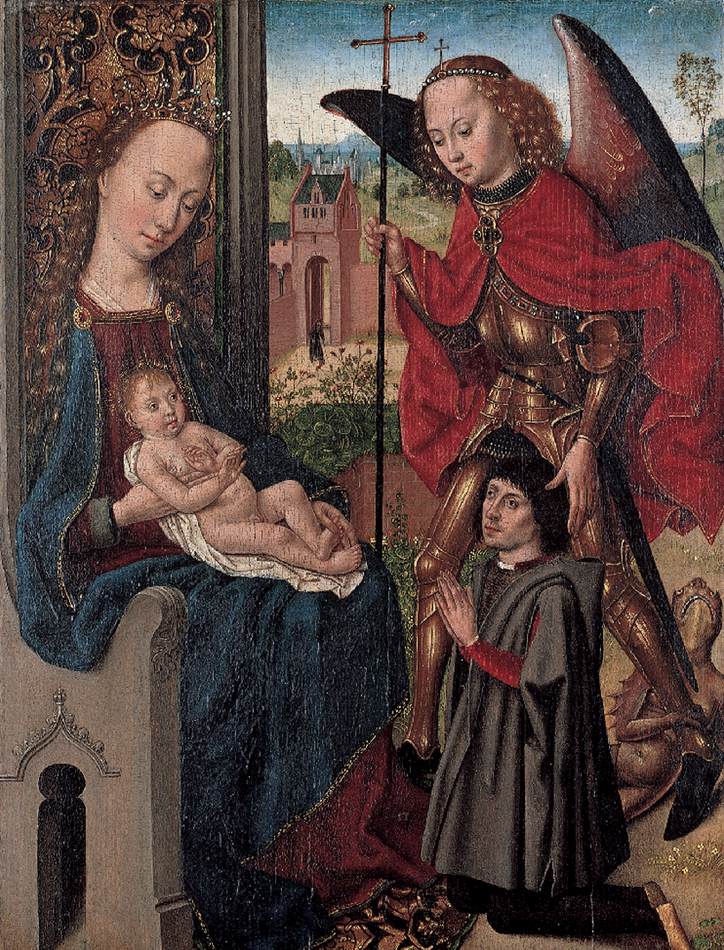 The Virgin and Child Adored by the Donor Presented by Saint Michael