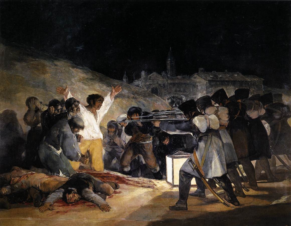Der dritte Mai 1808: die Ausführung der Verteidiger von Madrid