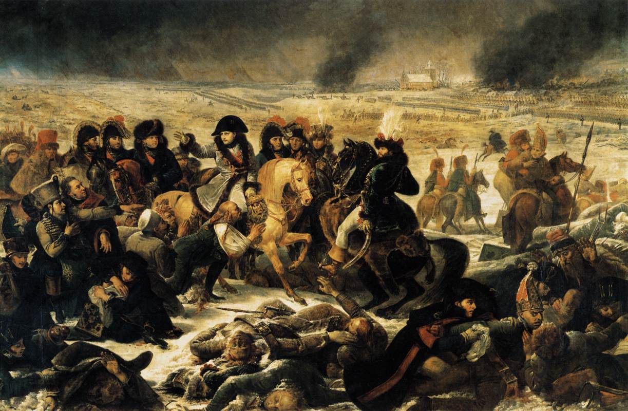 Napoleon Bonaparte auf dem Schlachtfeld von Eylau, 1807