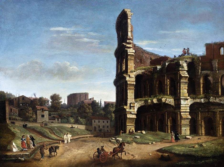 Rom: En vy av Colosseum