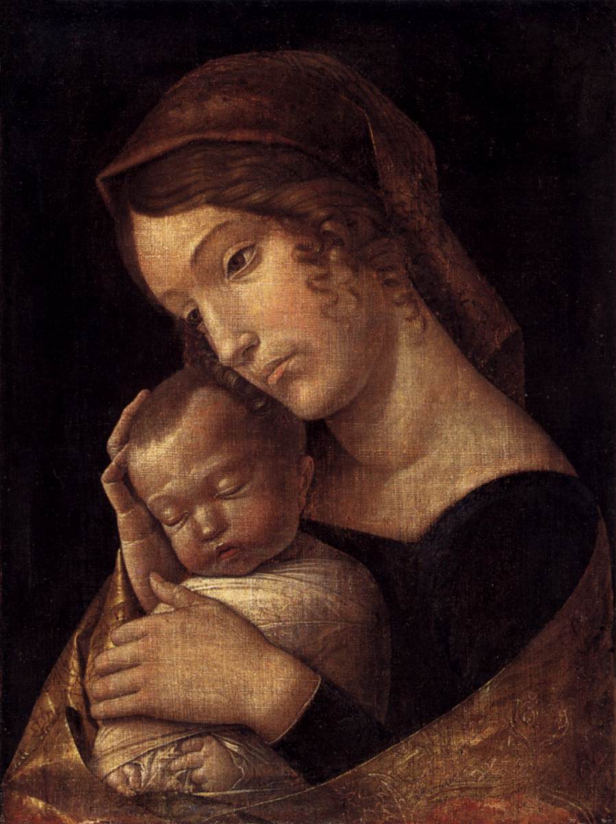 La vierge avec l'enfant endormi