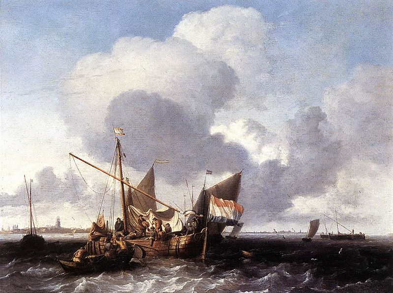 Voyages dans le zuiderzee avant le fort de Naarden