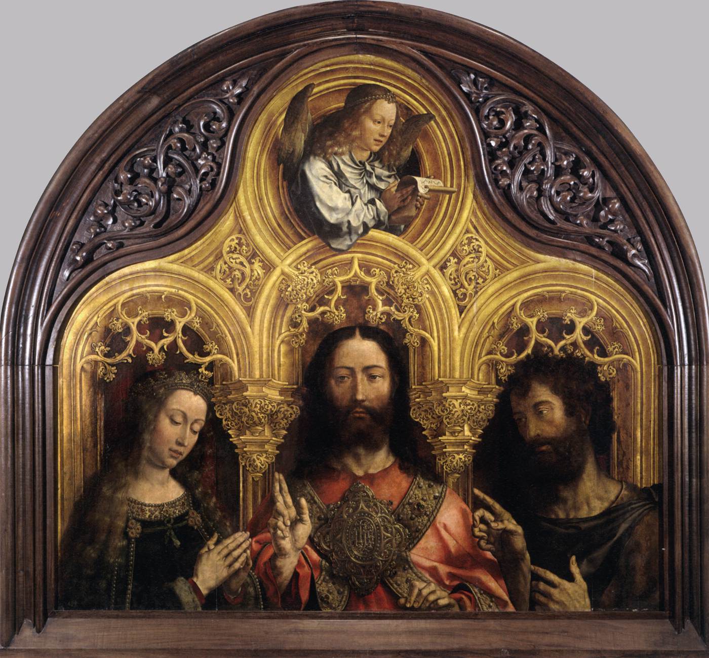 La Vergine Maria, Christ Blessing e San Giovanni Battista (Deesis)
