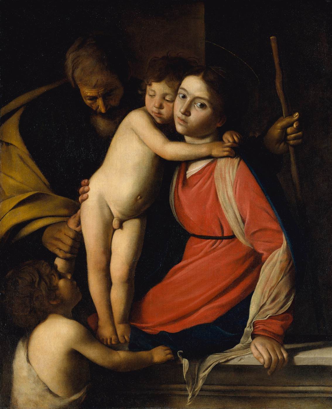 Sagrada Familia med babyen San Juan Bautista