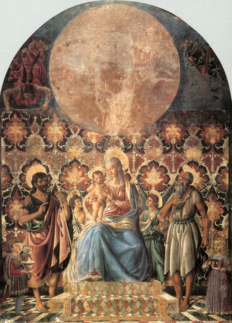 De maagd en het kind met de heiligen