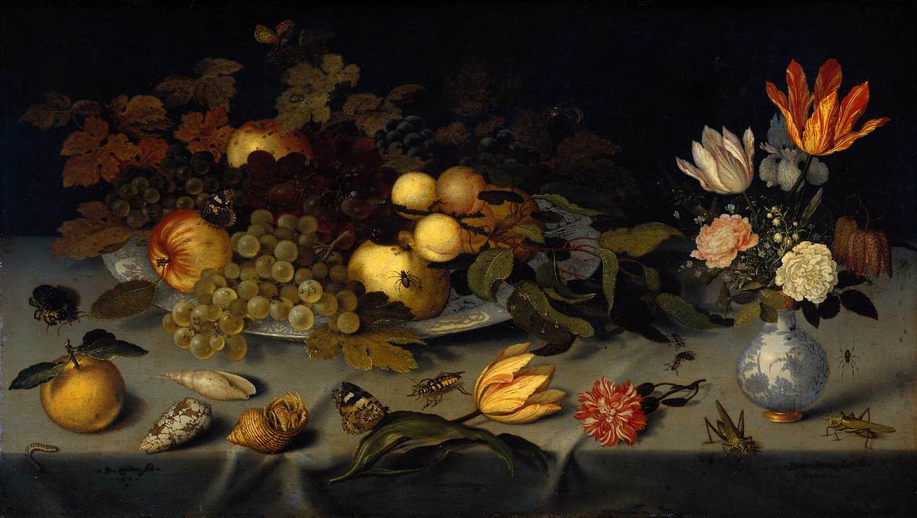 Blumen und Früchte