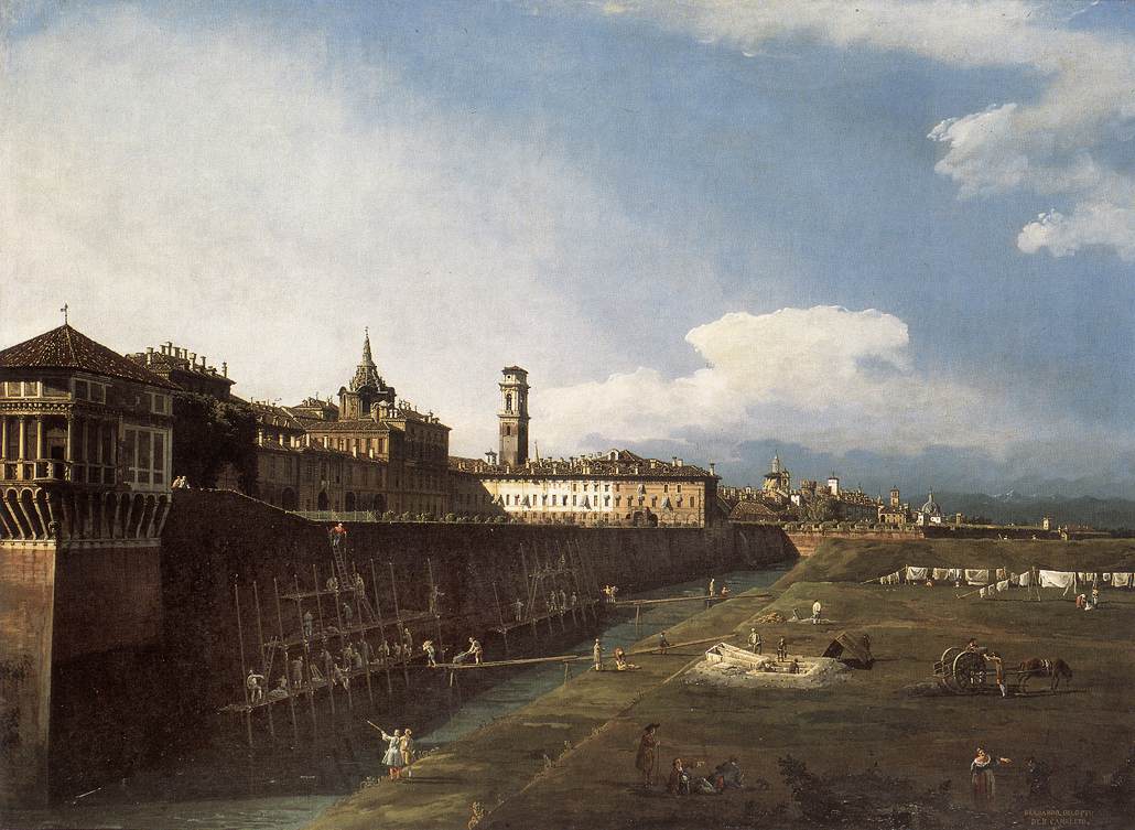 Vista de Turín Cerca del Palacio Real
