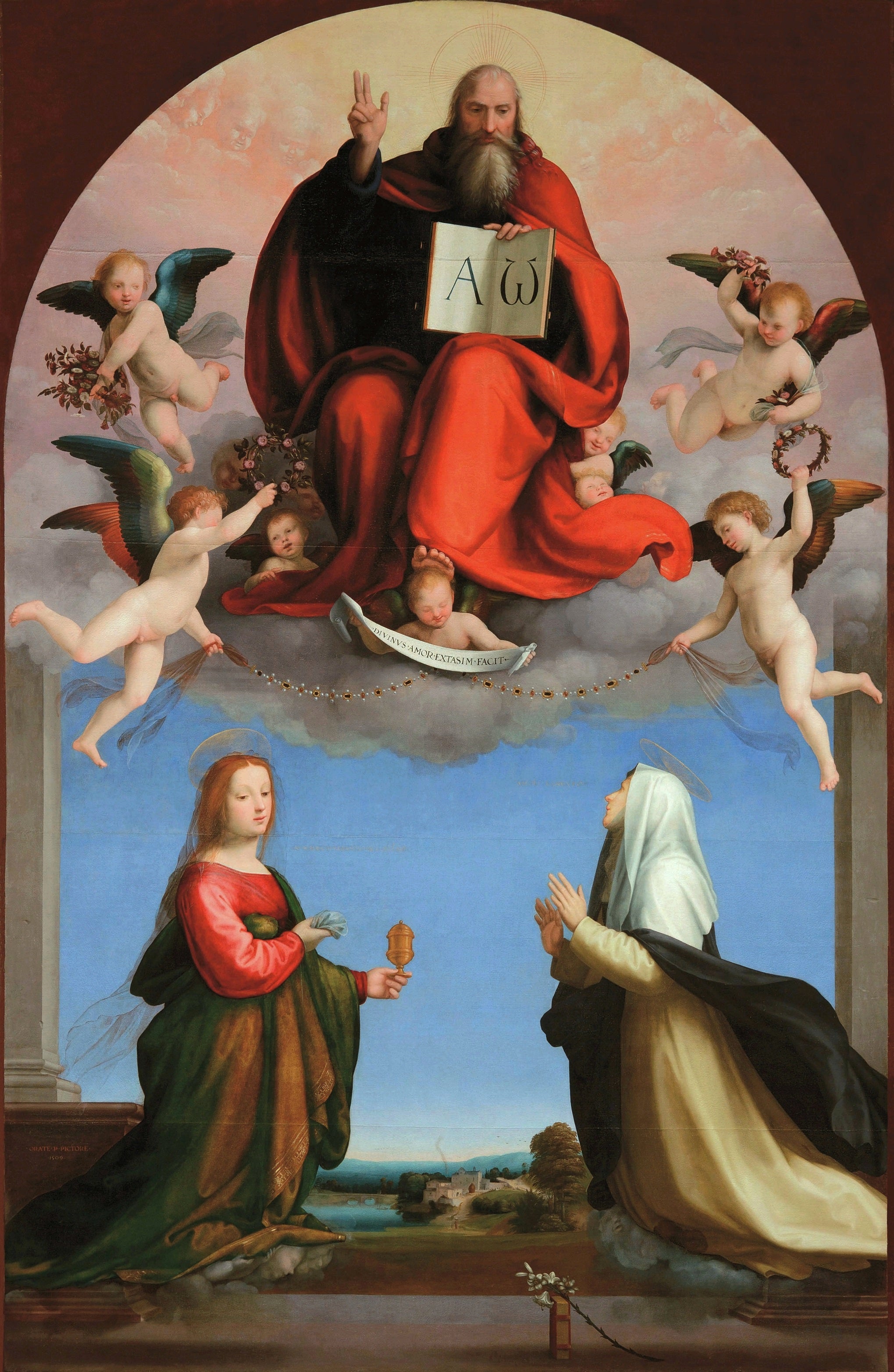 God the Father with Saint Catherine of Siena and Mary Magdalene