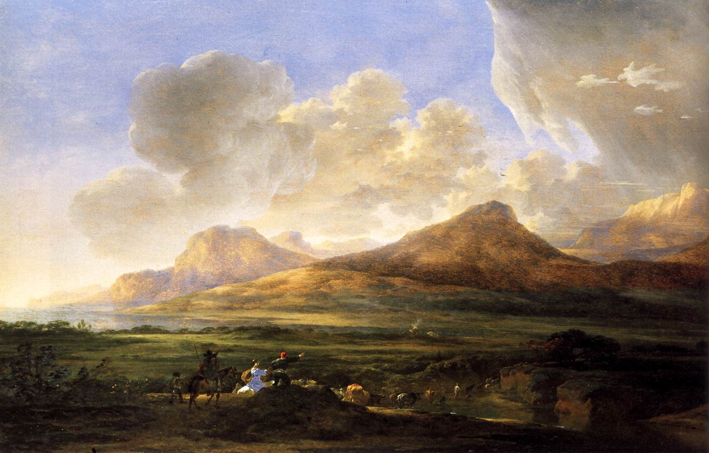 River Bank with Shepherds