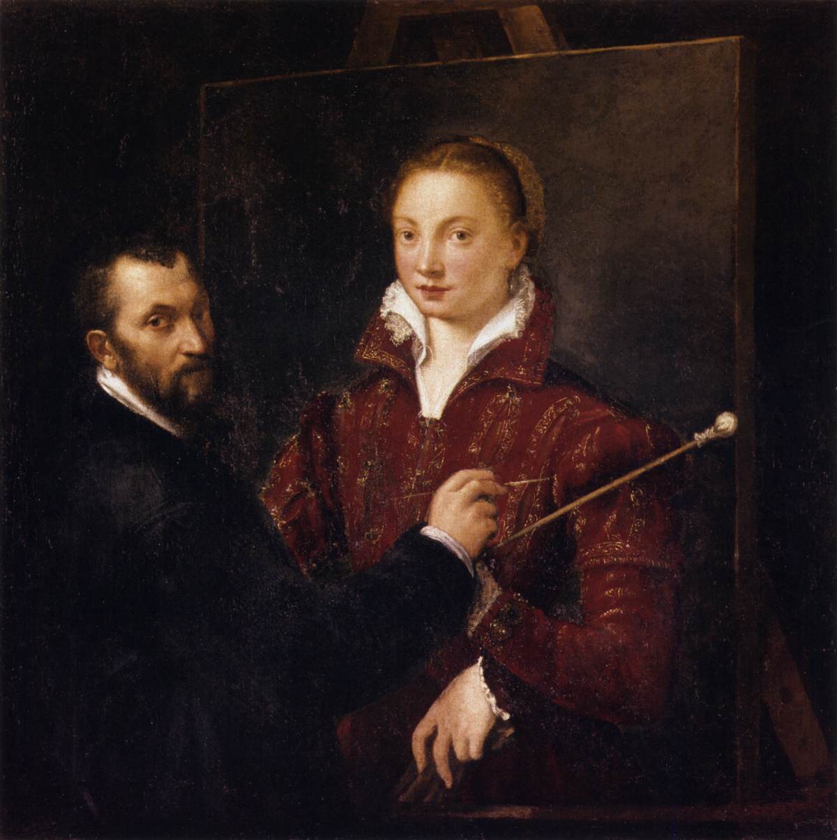 Bernardino Campi Pintando Sofonisba Anguissola