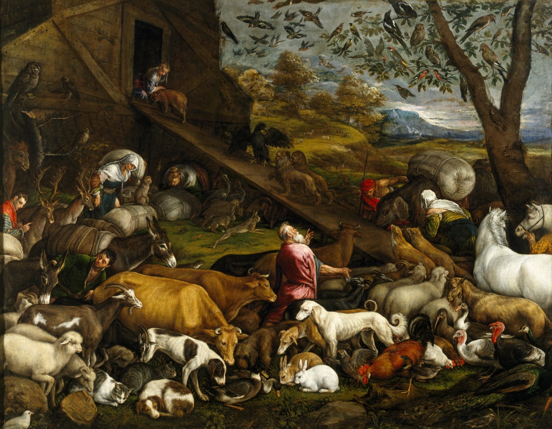 Animais Entrando na Arca de Noé