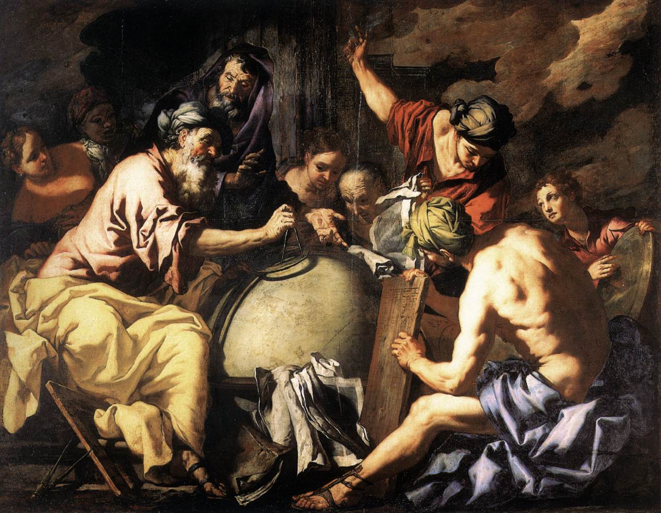 Abraham Teaching Astrology to the Egyptians
