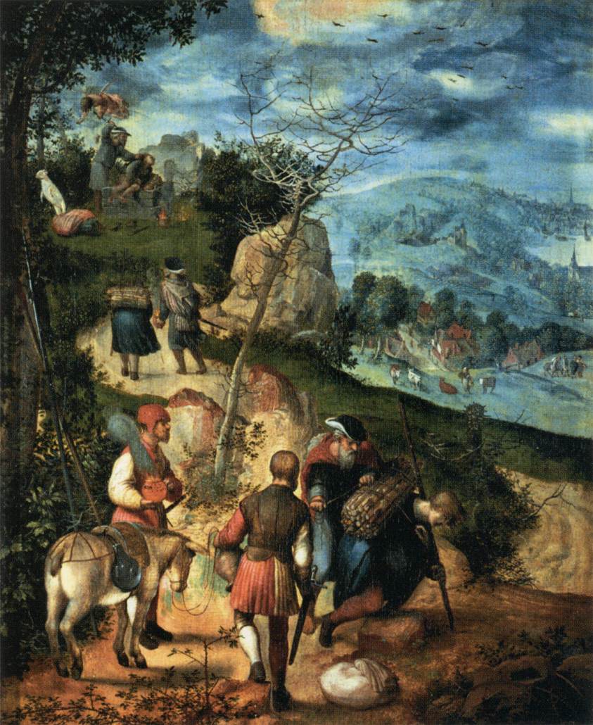 Abraham Leading His Son Isaac to Sacrifice