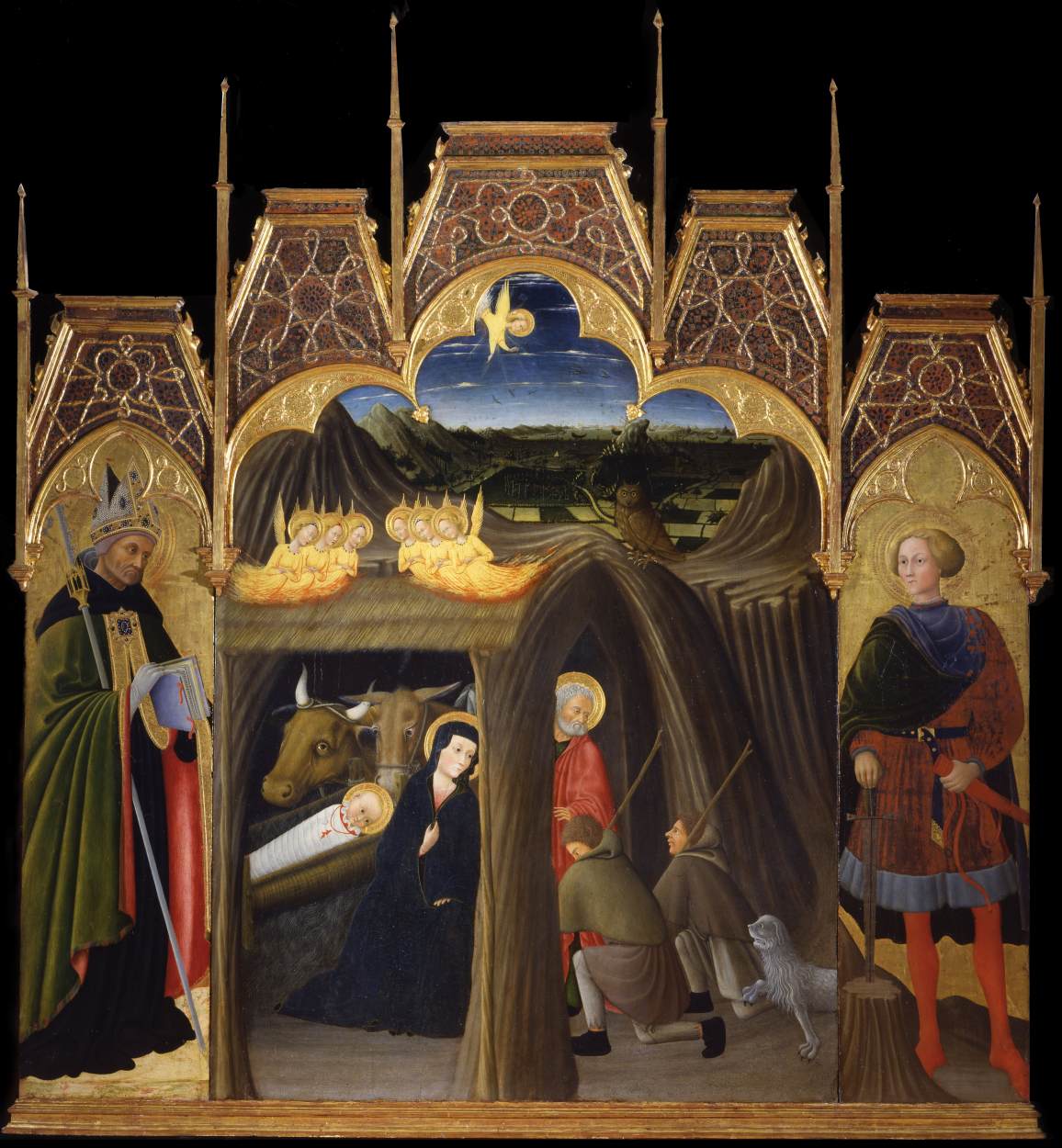 Adoration des bergers entre Santo Augustin et Galgano