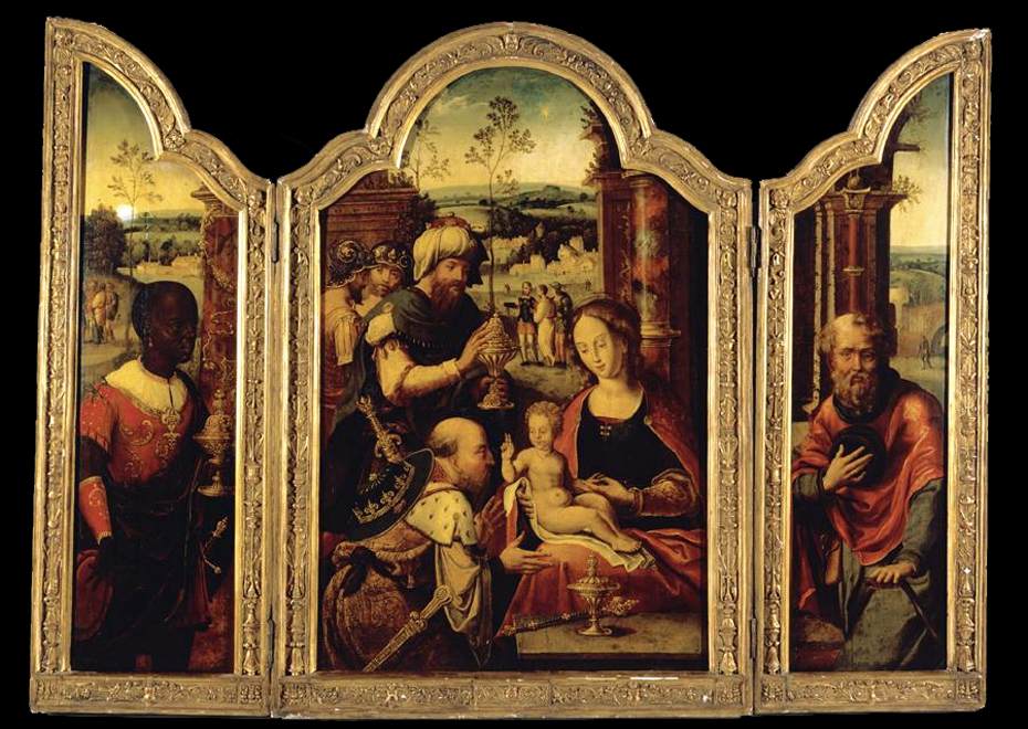 Triptych: culte d'adoration