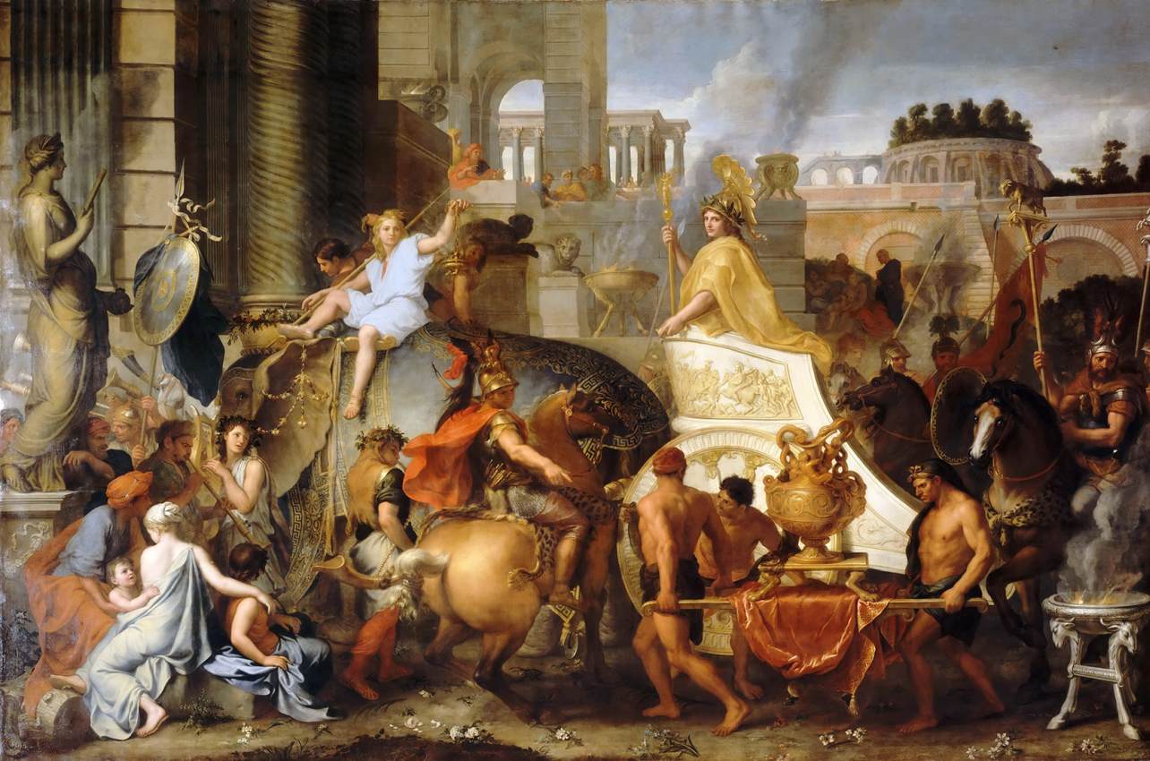 Alexander betritt Babylon oder Alexanders Triumph