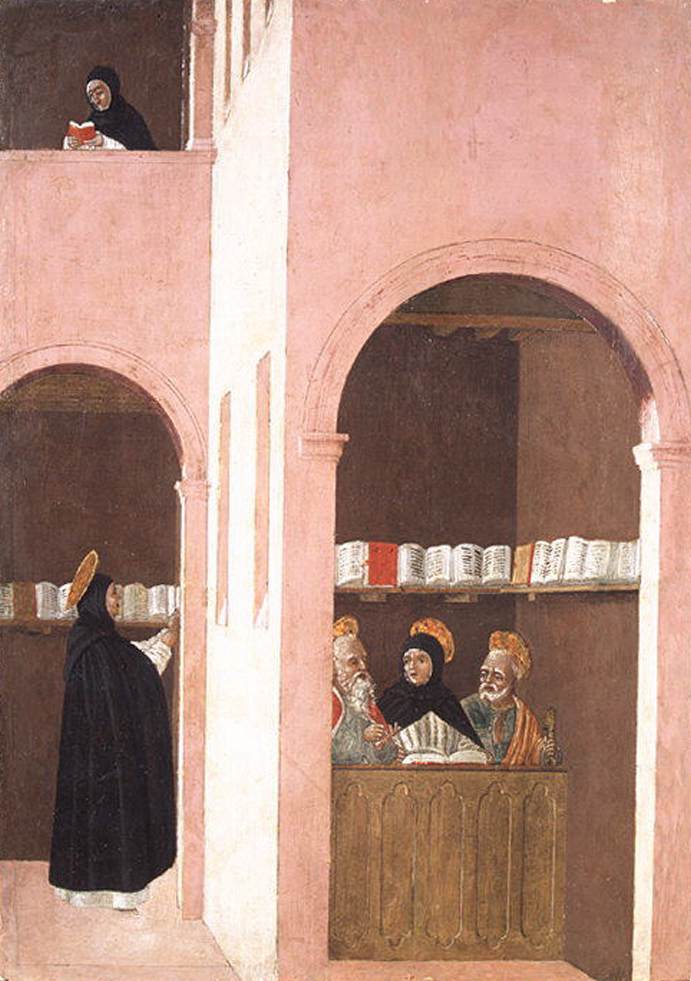 Saint Thomas Aquinas Assisted by Saints Peter and Saint Paul