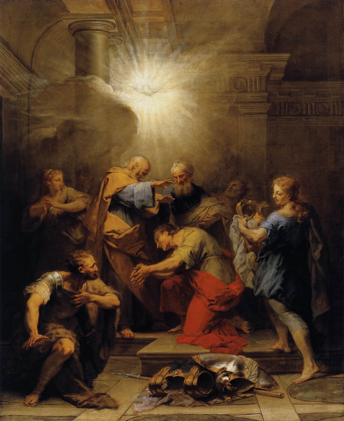 Ananias che ripristina la vista di San Pablo