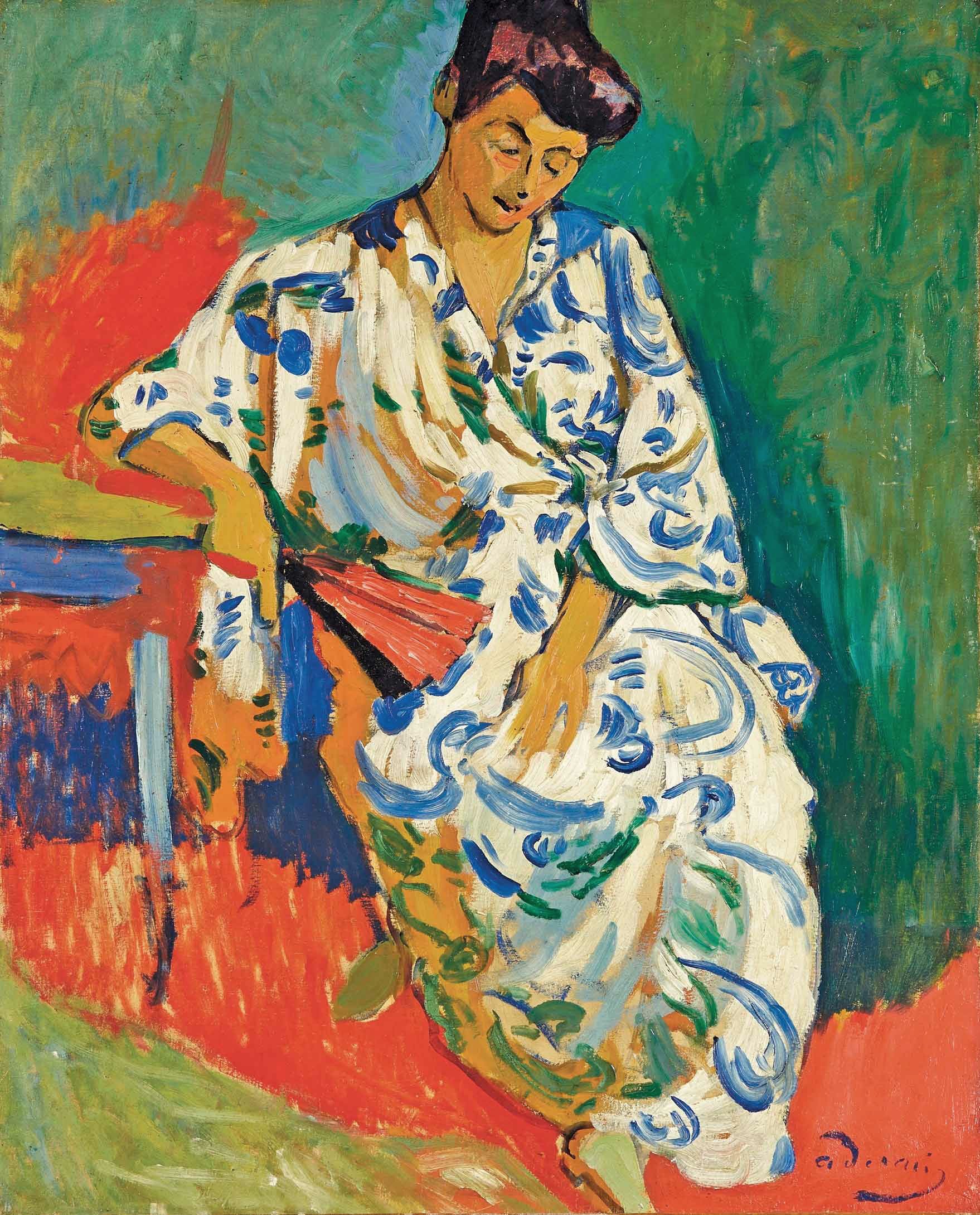 Madame Matisse dans un kimono