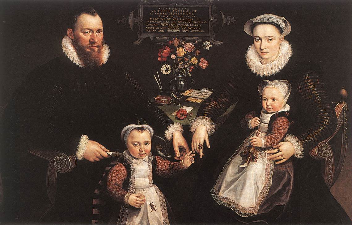 Porträt von Antonius Anselmus, seiner Frau und seinen Kindern