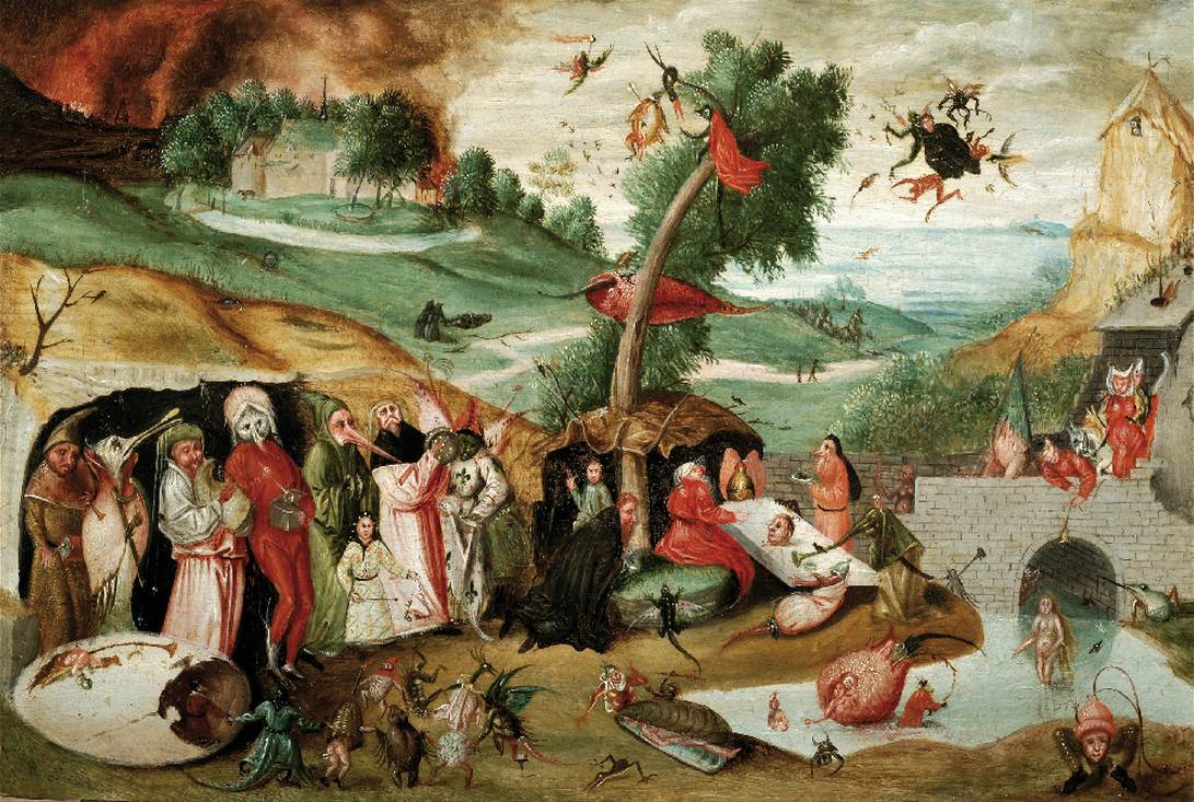 Temptation of Saint Anthony in a Panoramic Landscape