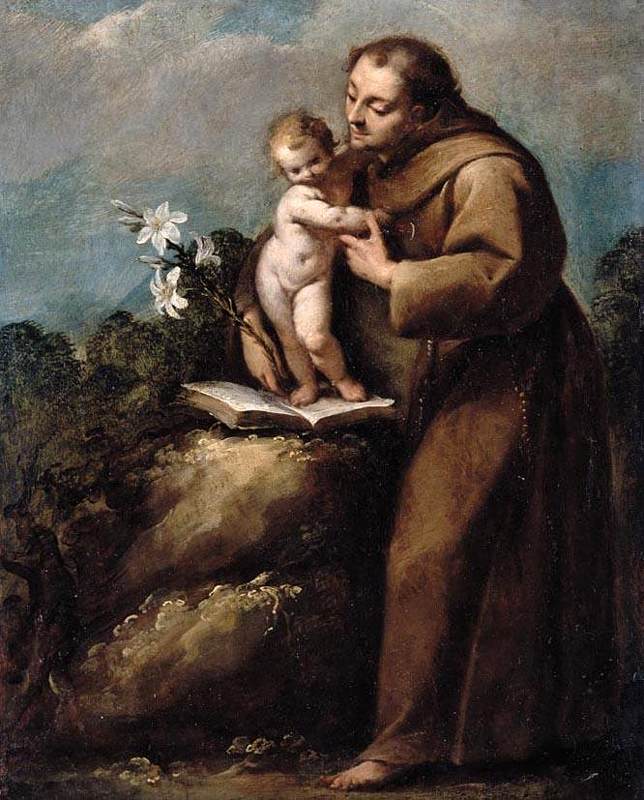 San Antonio de Padova e il bambino Cristo