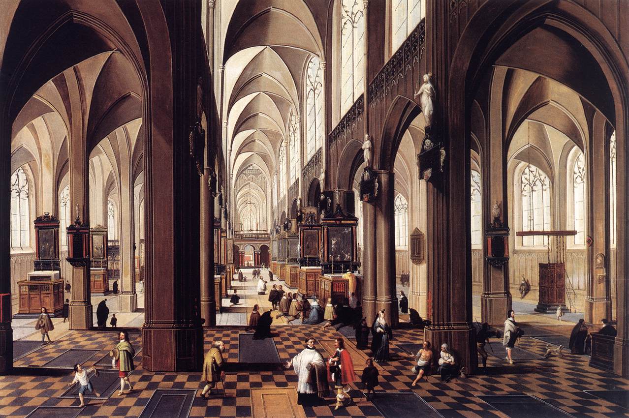 Interior of the Antwerp Cathedral