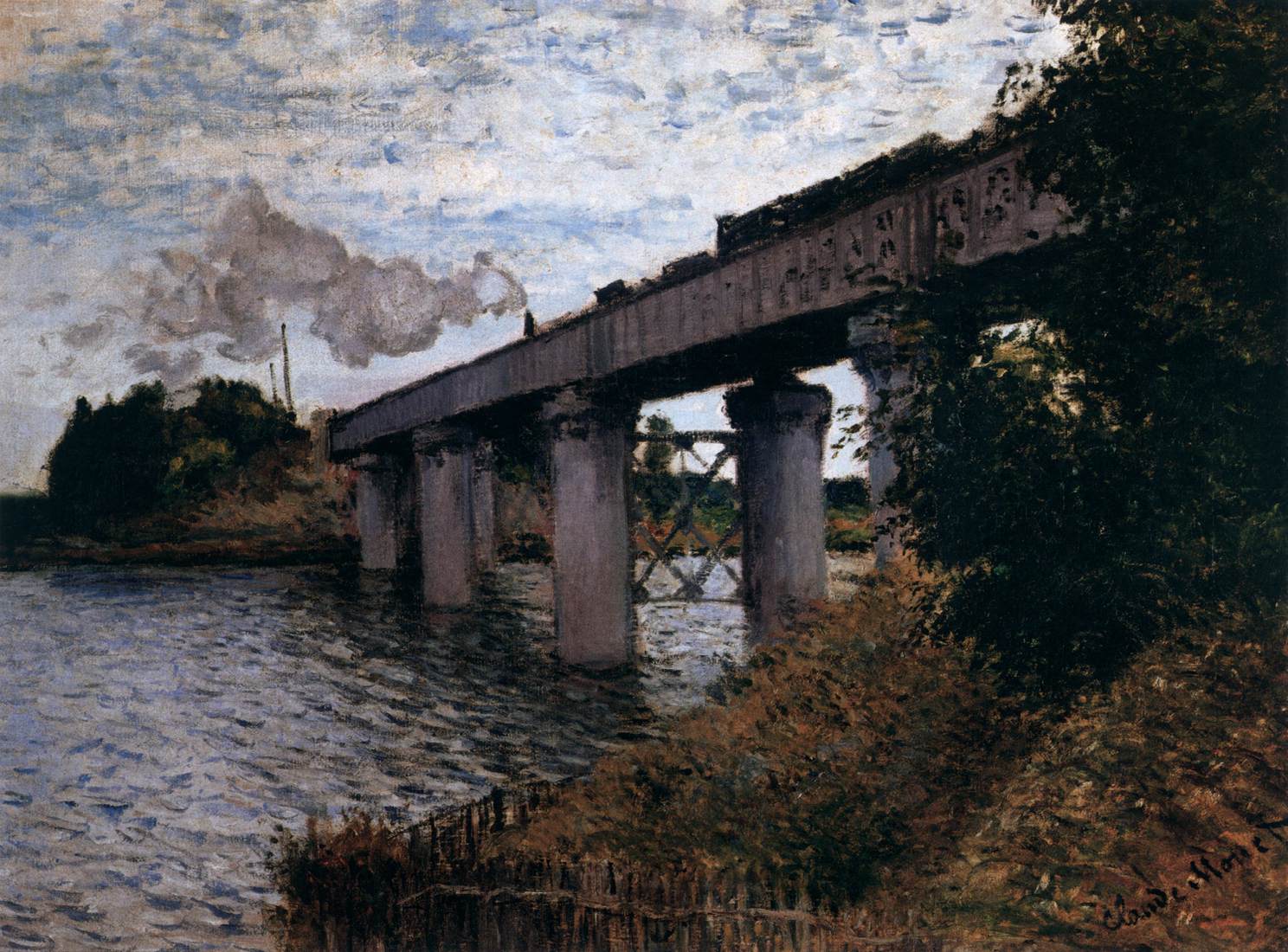 Le pont ferroviaire à Argeenteuil