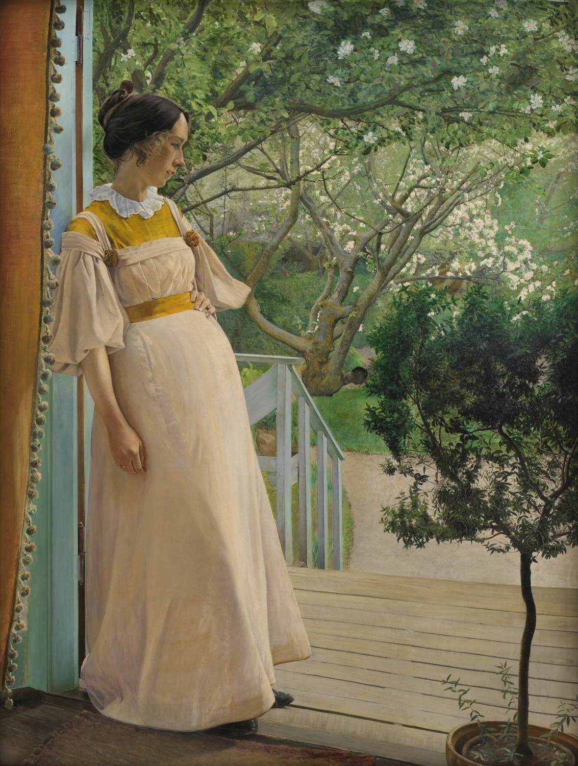 In The French Windows. The Artist's Wife