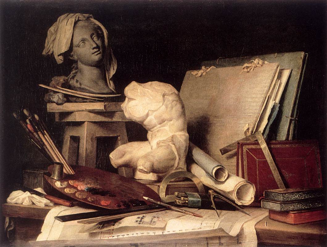 Attributi di pittura, scultura e architettura