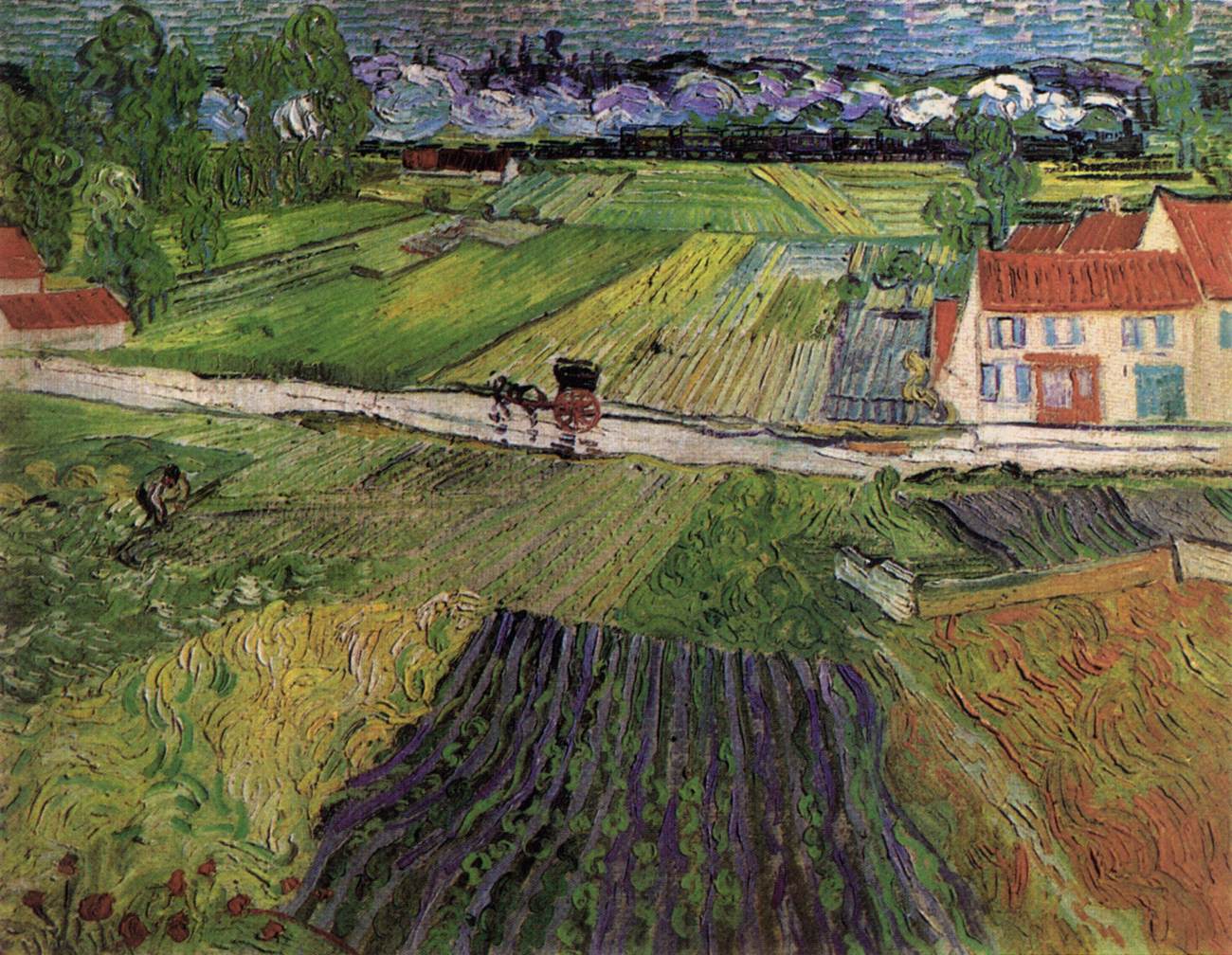 Landscape with Carriage and Train in the Background