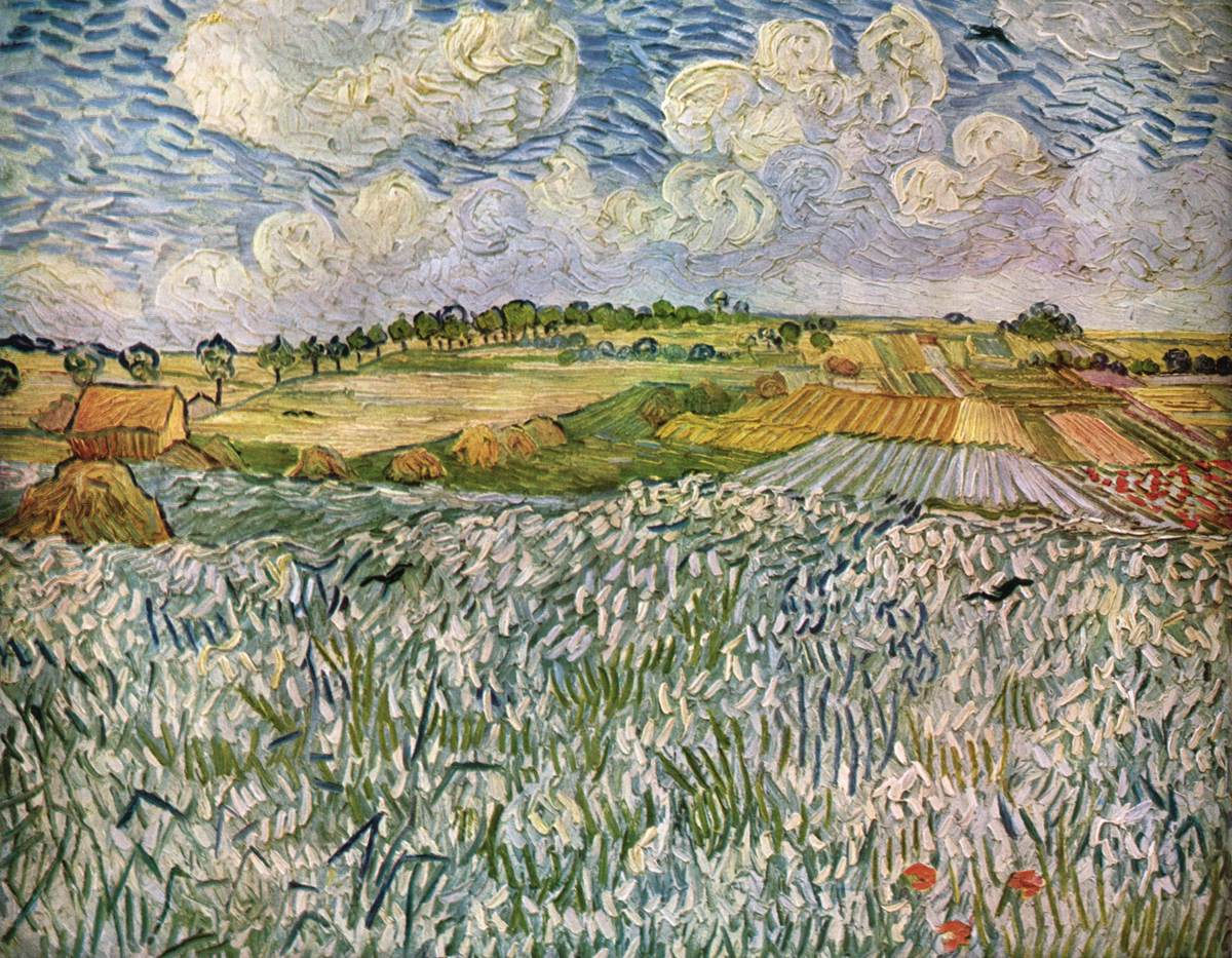 Paisaje Cerca de Auvers: Campos de Trigo