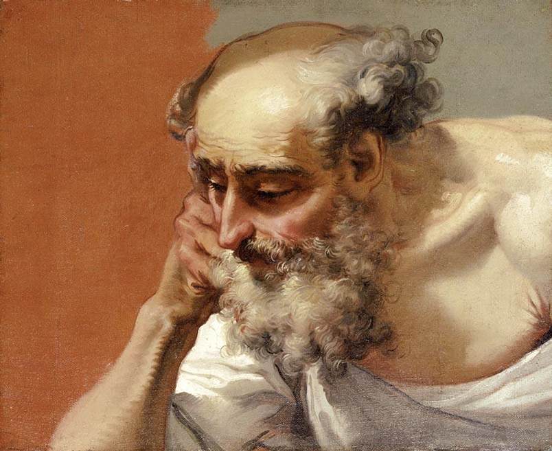 Principal Study of a Bearded Elderly Man