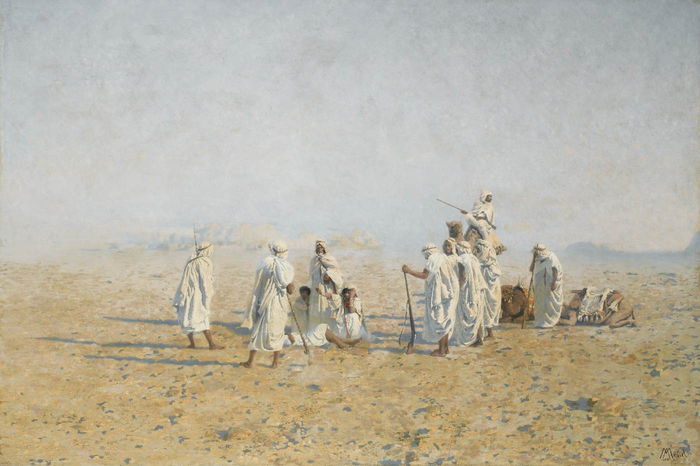 Bedouins in the desert