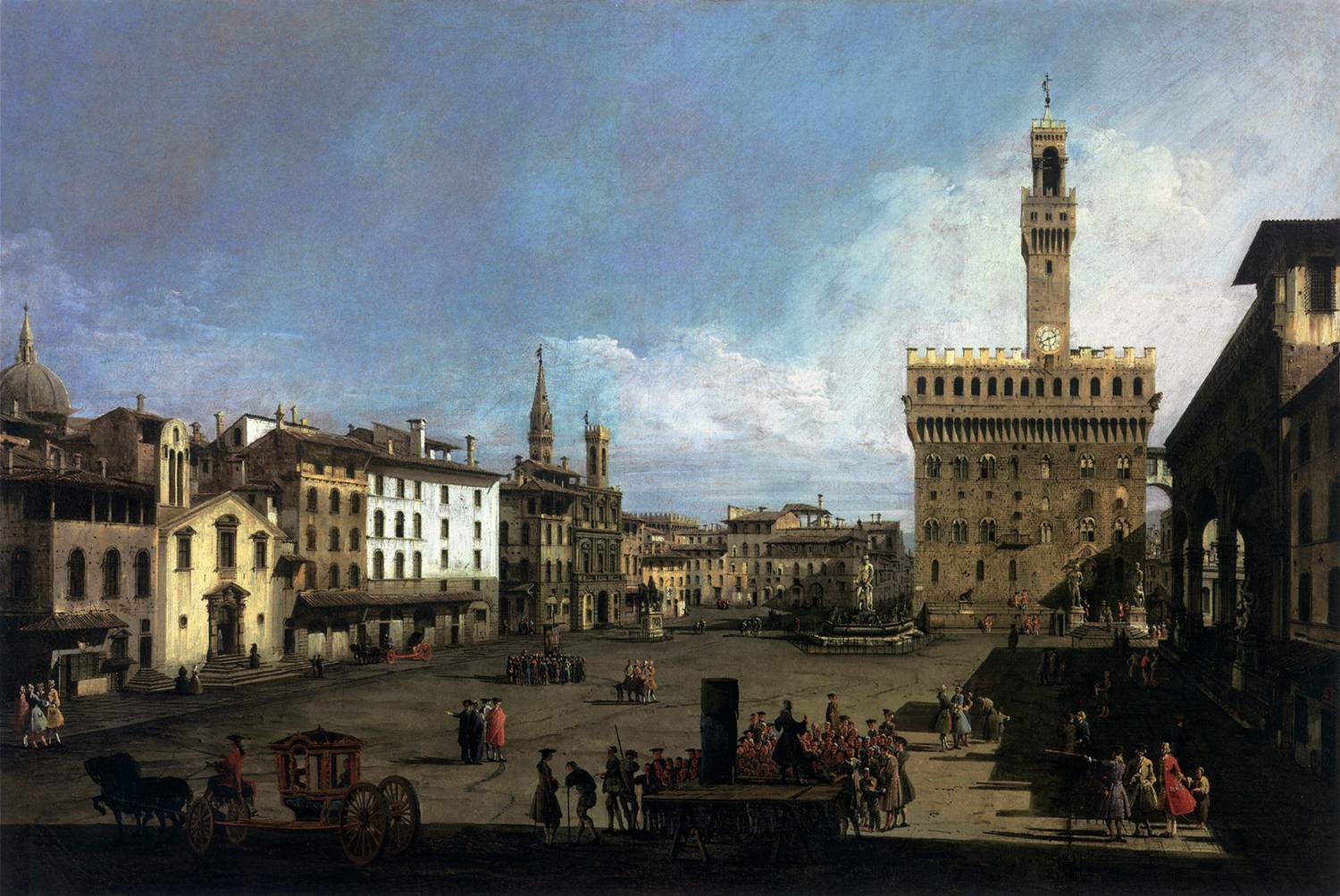 Der Signory Square in Florencia