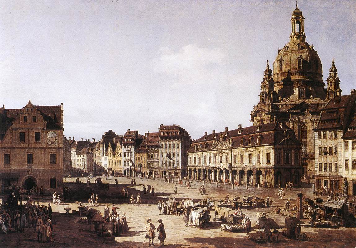 Nova praça do mercado em Dresden 