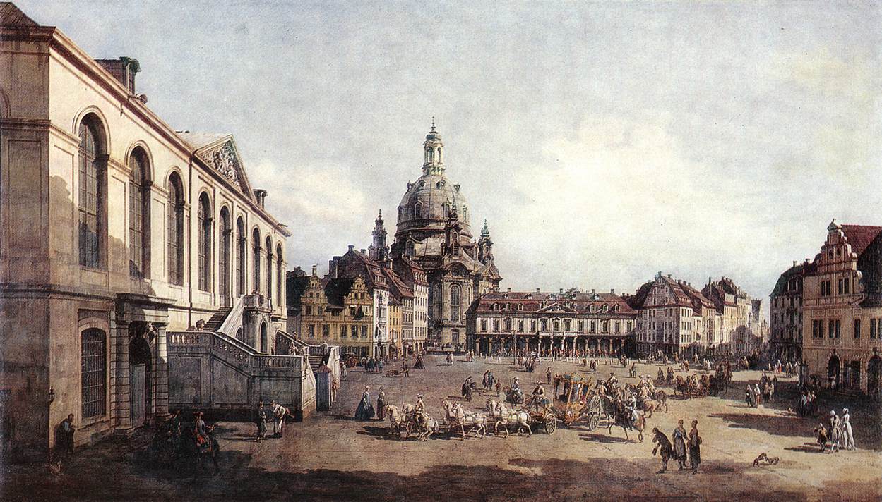 New market square in Dresden from Jüdenhof