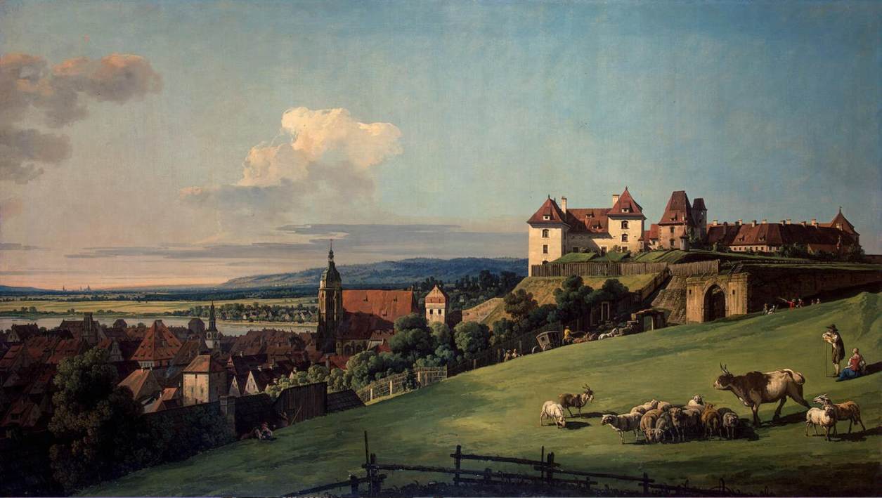 Vista de Pirna Desde El Castillo de Sonnenstein