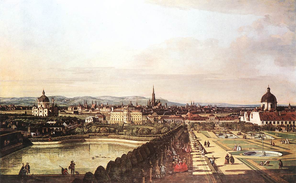 Belvedere'den Viyana görünümü