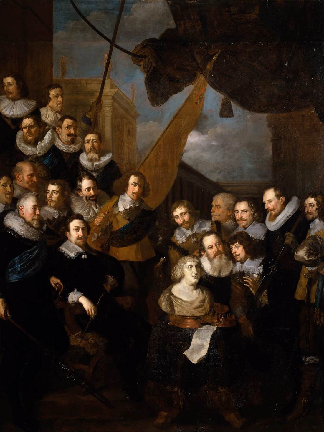 La Compañía del Capitán Bicker Espera Dar La Bienvenida a Marie de Medicis en Septiembre de 1638