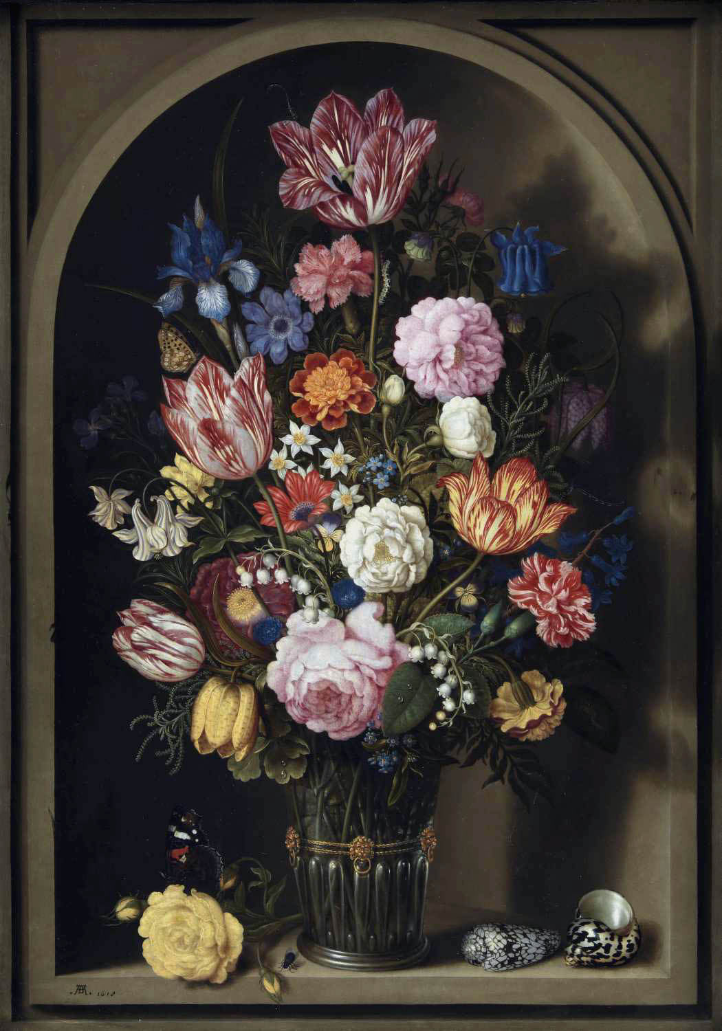 Bouquet de fleurs dans un vase