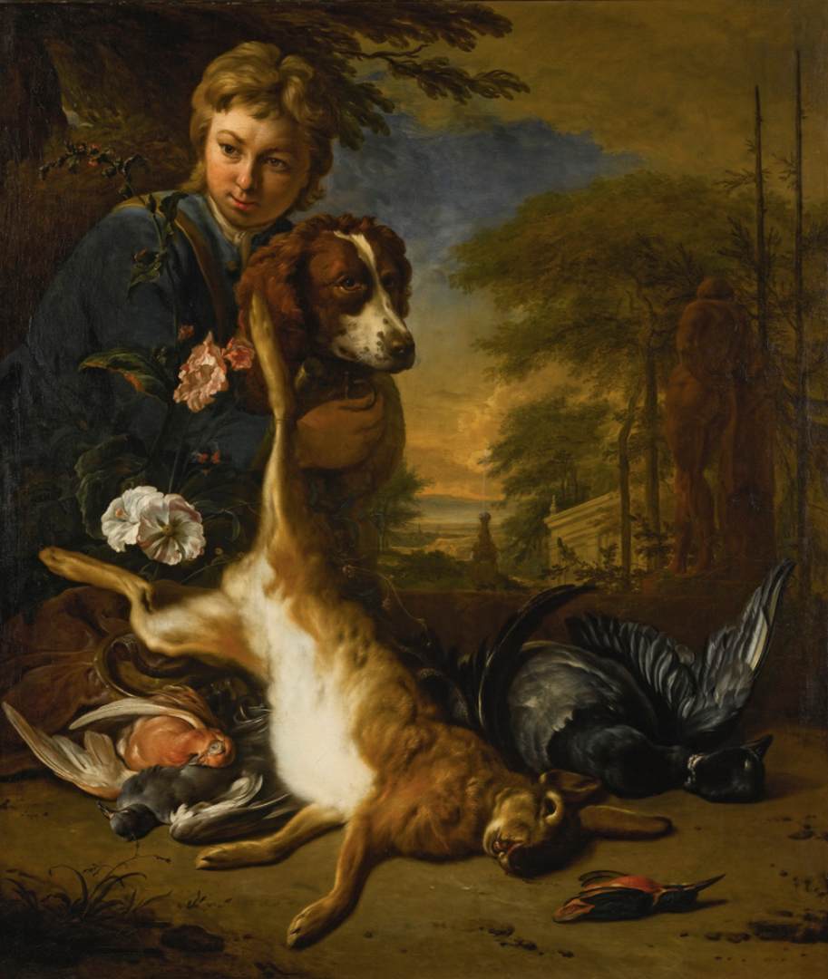 A Boy and a Dog in a Landscape