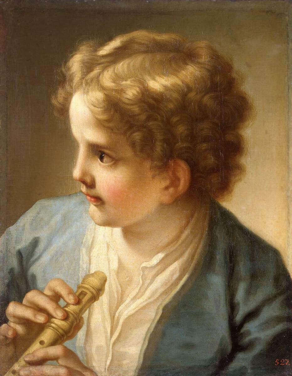 Junge mit Flöte