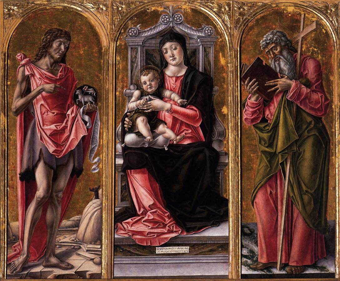 Die Jungfrau und das Kind mit San Juan Bautista und Andrés