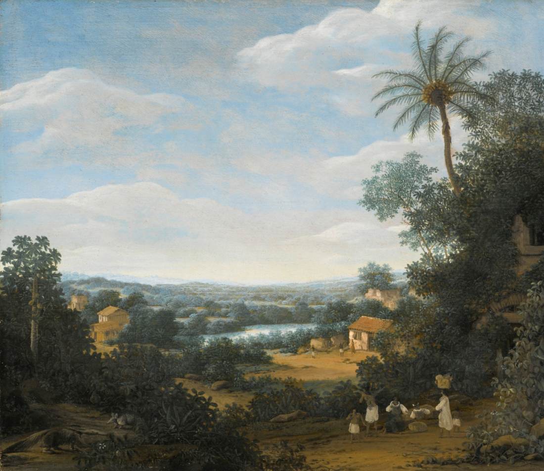 Brasilianische Landschaft mit Arbeitern