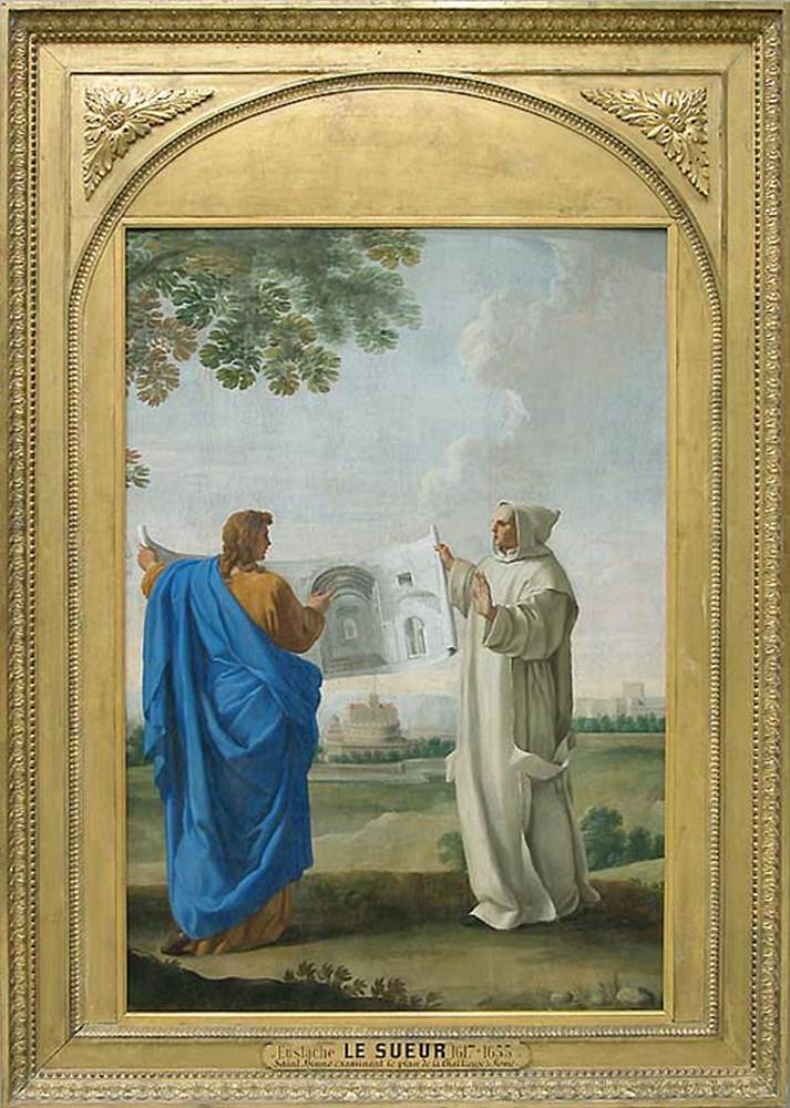Saint Bruno Examines the Map of the Country House of Rome