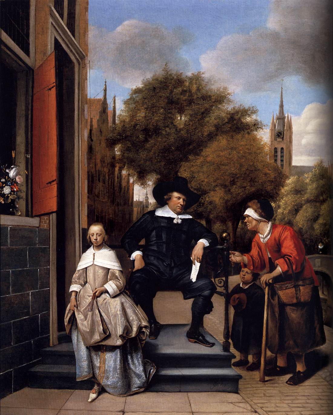 A Burgher from Delft and his Daughter