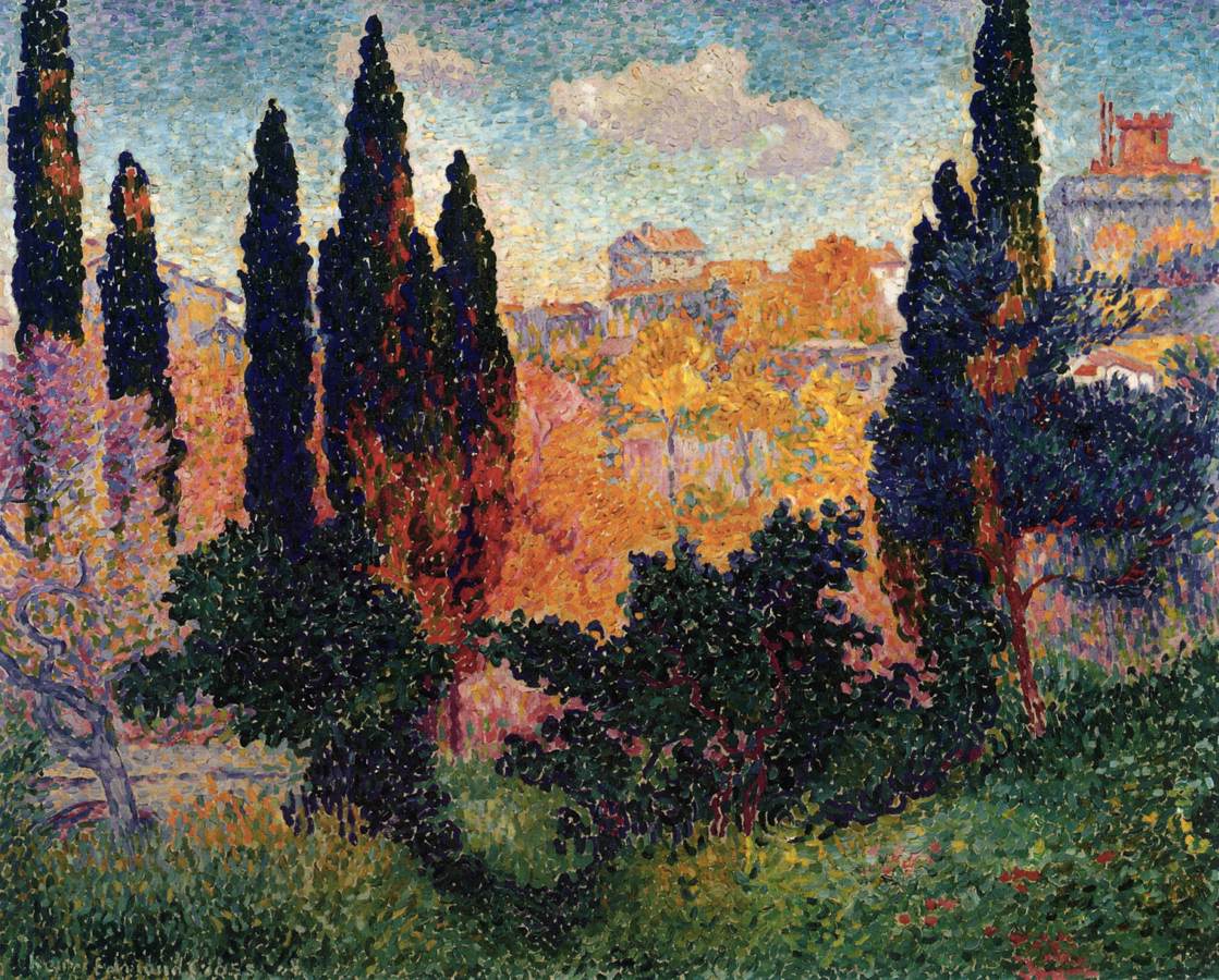 Cypresses in Cagnes