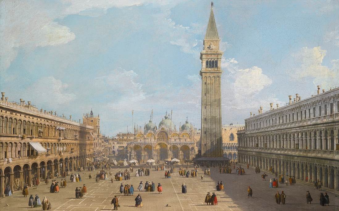 Piazza San Marco Olhando para o leste em direção à Basílica